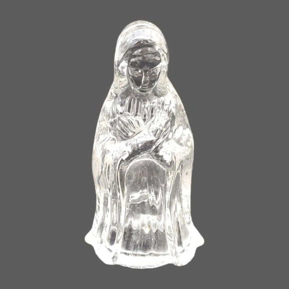 Vtg Christmas On Main Street‎ Nativity Mother Mary Glass Figurine Replacement